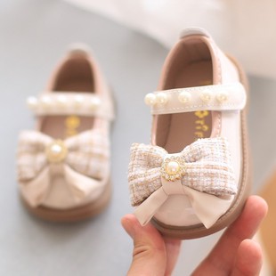 New style girl baby leather shoes 1 2-3 years old 6-12 months soft bottom baby princess shoes