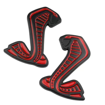 Mustang car emblem, modified Cobra — Car logo