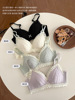 Retro comfortable push up bra, supporting set, french style