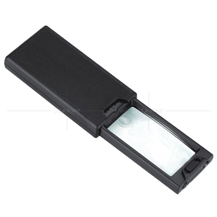 Портативное многоцелевое выдвижное увеличительное стекло в 2,5 раза в 45 раз со светодиодной подсветкой для чтения и идентификации антикварных украшений для пожилых людей