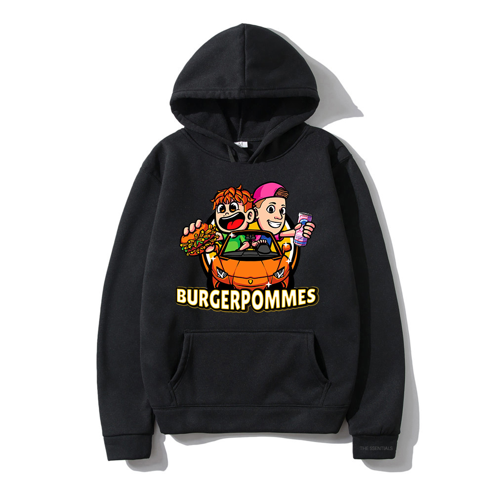 Burgerpommes 2 suéter moda hombre/mujer estética lindo suéter Icrimax unisex tarjeta de otoño e invierno