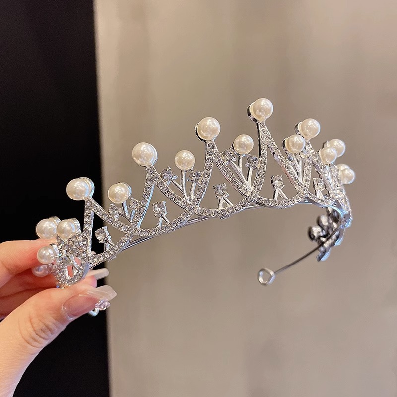Pein de cabello de diamante de corona princesa de alta gama pein de cabello de niñas pein de cabello de niñas clip de cabello