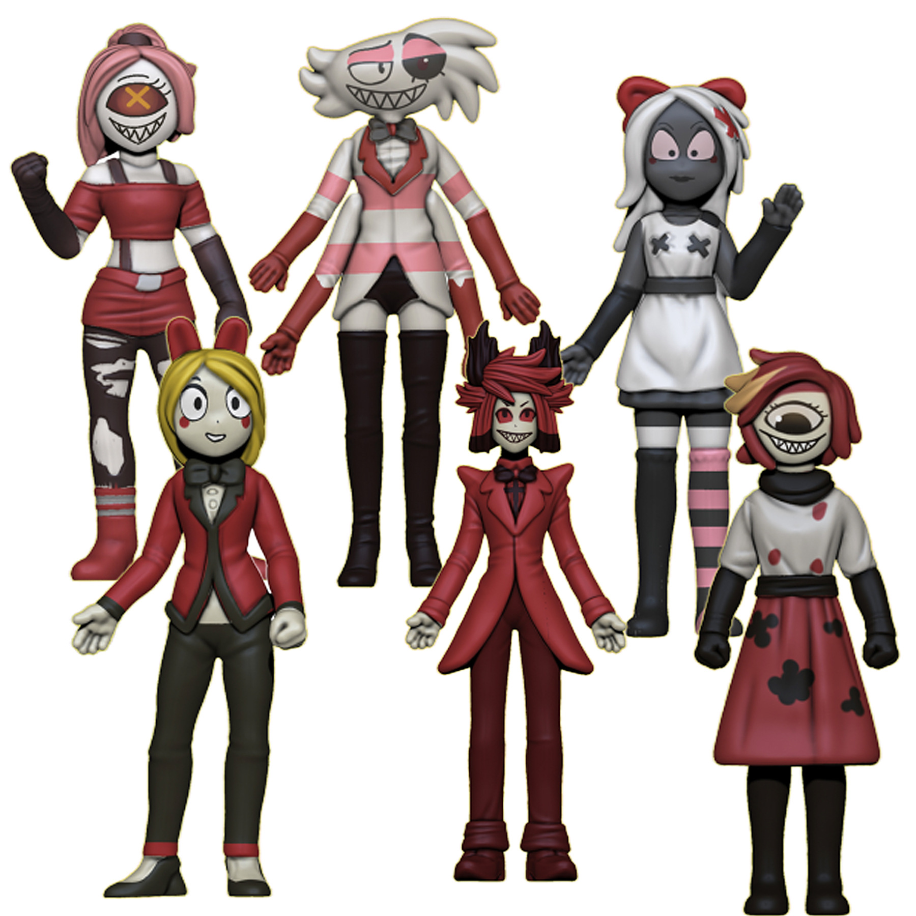 希少】【ヘルヴァボス】ピンバッジ4種セット I.M.P COOKIE CREW