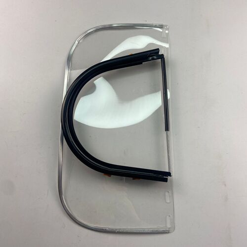 Anti-impact visor, metal-edged, high-temperature and high-altitude transparent visor, can be equipped with a safety helmet, protective visor