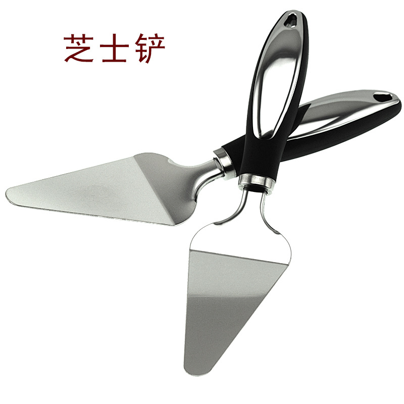 Tian-lin Stainless steel Pizza shovel Triangle Cake shovel Cheese Cheese knife pizza Baking pancake knife