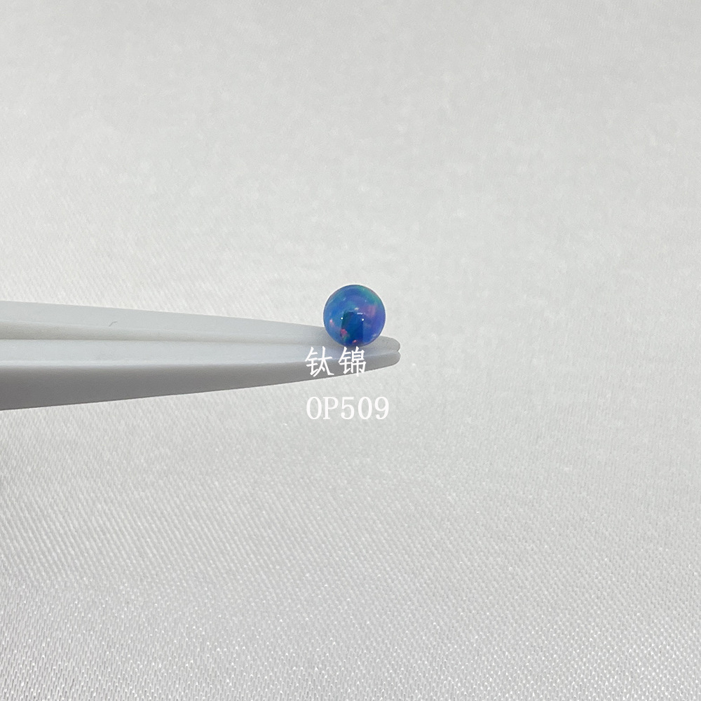 Astmf 136チタン合金極光オーストラリア宝キャンディー色ゼリーオーストラリア宝欧泊舌釘耳釘唇釘穿刺アクセサリー