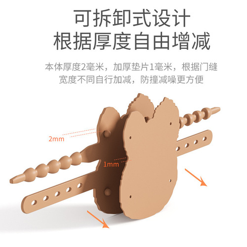 Child safety door card silent door cover to prevent closing the door and waking the baby safety lock baby room door lock silent lock cover