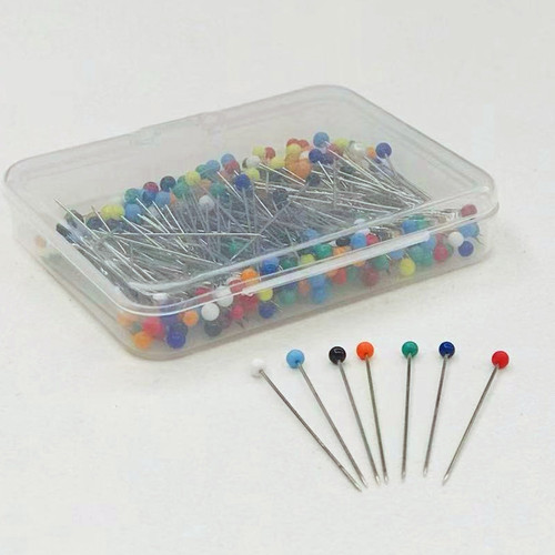 Factory price wholesale colorful pear-shaped pearlescent needles glass head gourd head clothing positioning pins 200 pieces-500 pieces