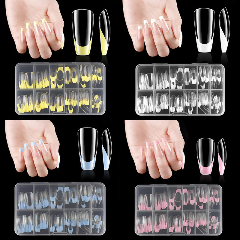 120-Piece Box Set of T-Shaped Coffin-Shaped Nail Tips, Lightweight Colorful False Nails, Wholesale Wearable Nails 120-Piece Box Set of T-Shaped Coffin-Shaped Nail Tips, Lightweight Colorful False Nails, Wholesale Wearable Nails