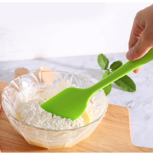Silicone spatula, large and small one-piece butter spreader, jam heat-resistant scraper, cake cream spatula, home use baking