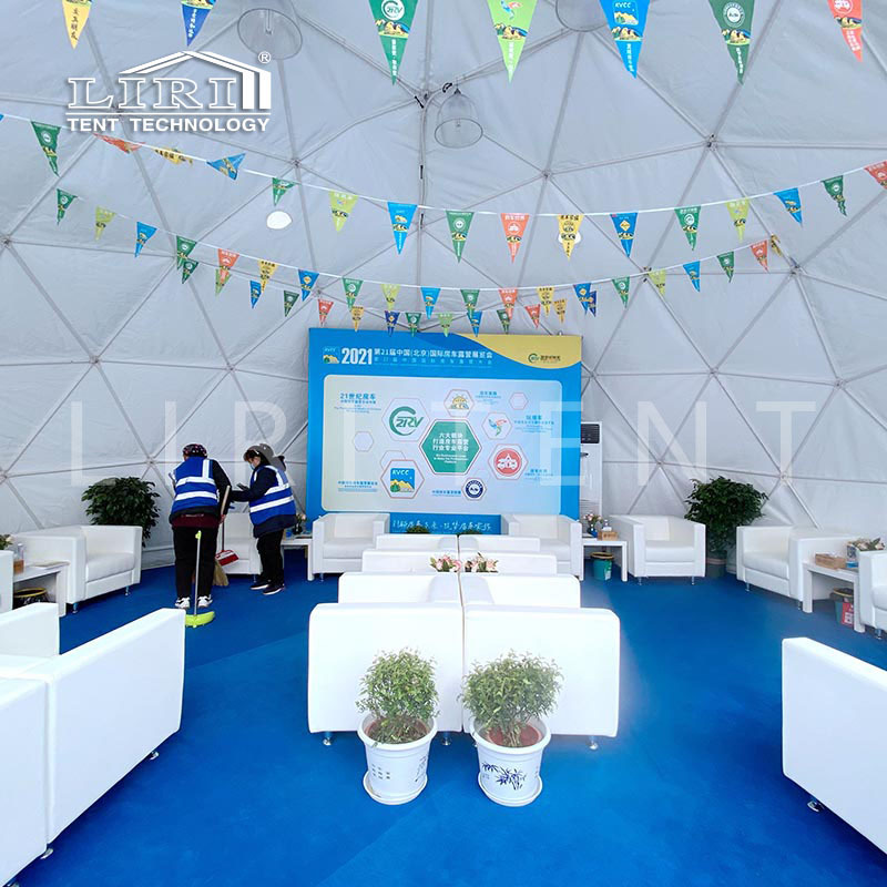 展馆外临时球形帐篷销售 活动球形篷房 户外可移动圆形大棚