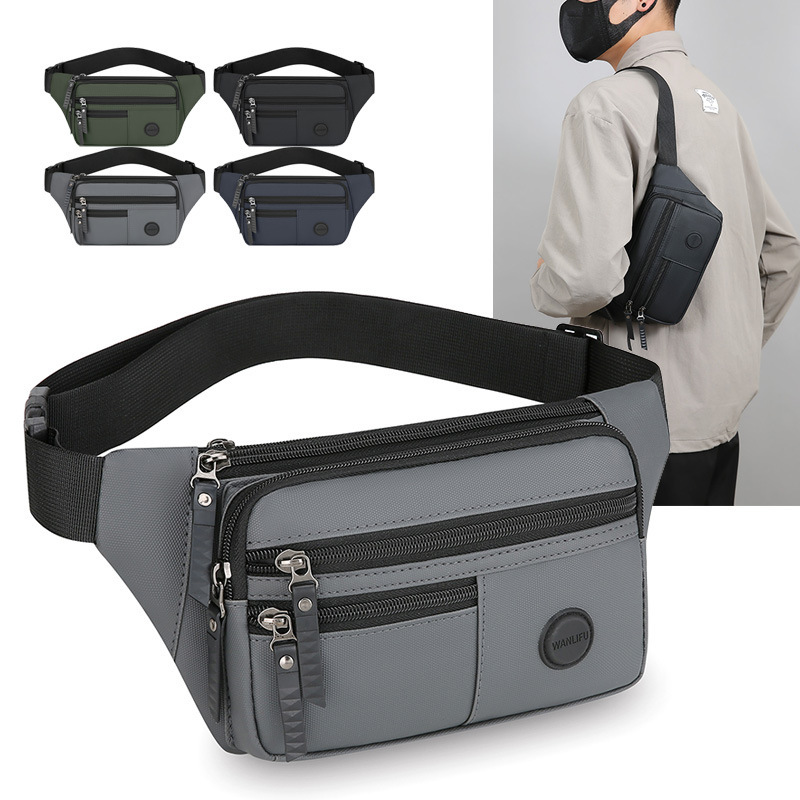 Multi-functional Outdoor Fashion Chest Bag Men's and Women's Large Capacity Thickened Wear-resistant Shoulder Crossbody Bag Business Cash register Waist Bag