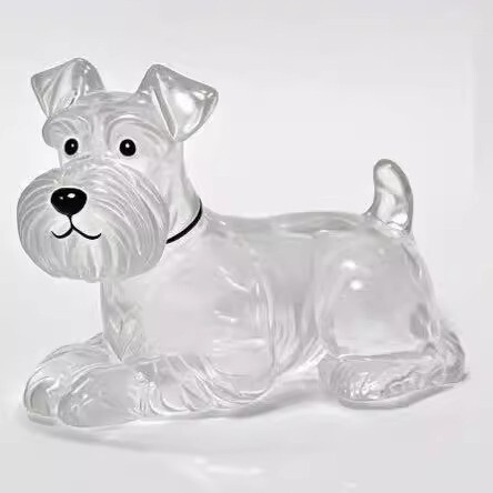 子猫と子犬透明毛収納ボックスかわいい動物毛玉収納ペンダント装飾記念ダストボックスギフト|undefined