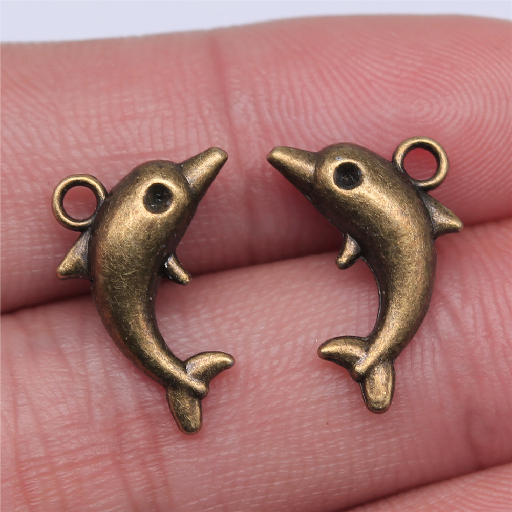 1 Piece Retro Dolphin Alloy Plating Pendant Jewelry Accessories display picture 7