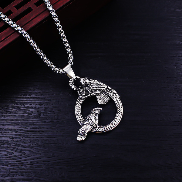 retro necklace stainless steel