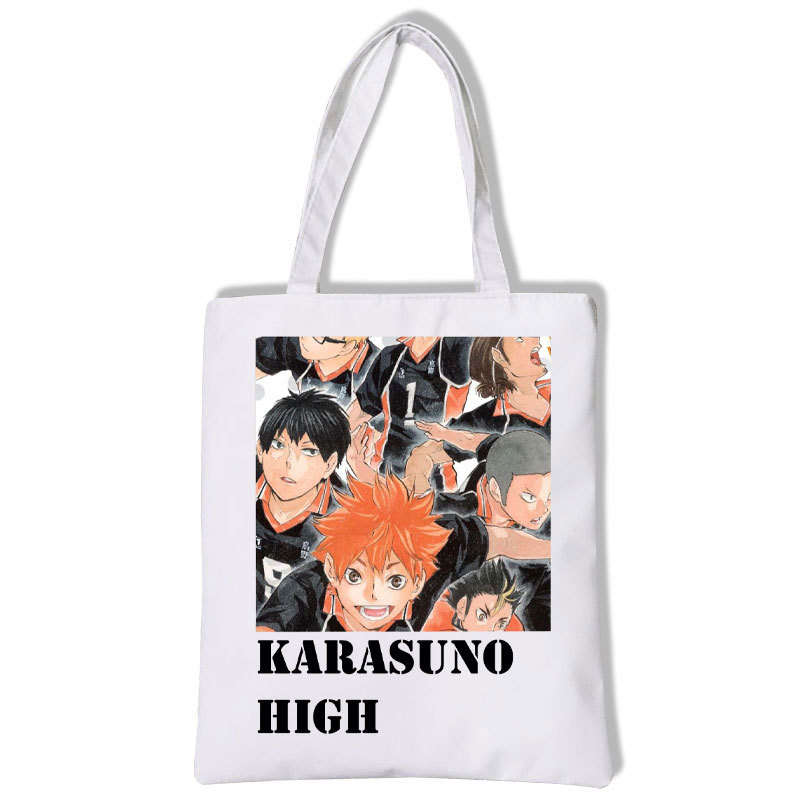 动漫周边排球少年Haikyu!!学生时尚休闲卡通帆布单肩包帆布袋广州