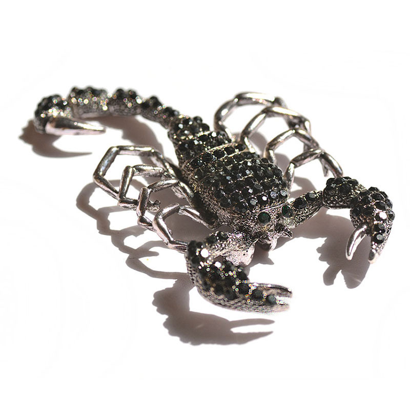 Chencui Fashion Spilla Scorpione da uomo, spilla fiore per giacca da uomo, accessori_voghion.com