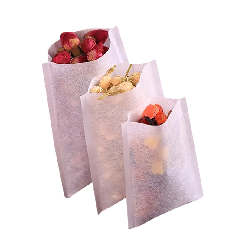 跨境批发茶包袋全规格食品级一次性无纺布热封平口茶包袋过滤袋