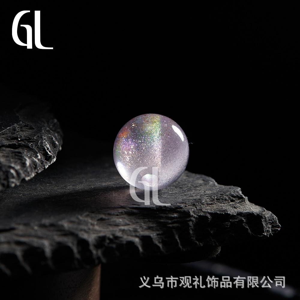 Starry sky, beads handmade, bracelet with accessories, 8/10mm, cat's eye, DIY 4