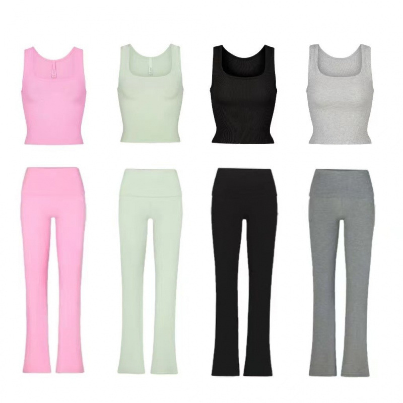 SKIMS Kardashian Soft Lounge Tank /Fold Over Pant casual pants