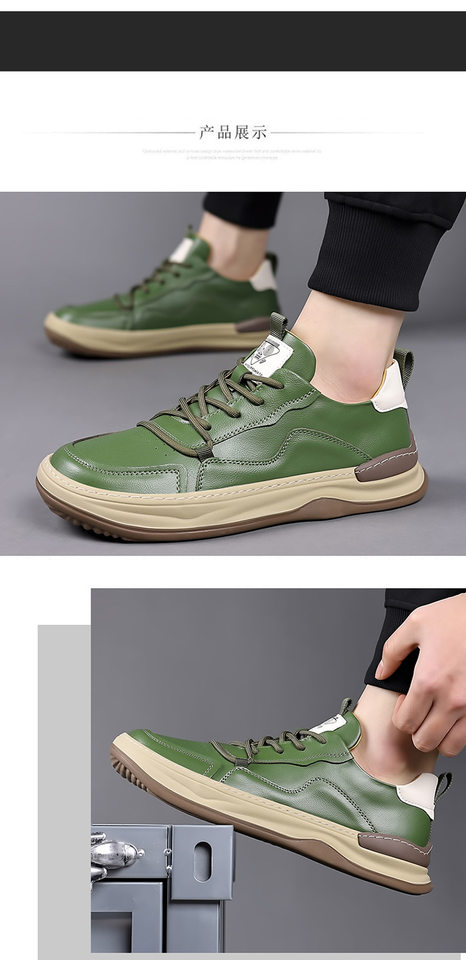 Giày sneaker nam da bò thật mũi tròn, đế bằng chống trượt, thoáng khí, phối đồ dễ dàng — Dép sandal -1 màu trắng, Dép sandal -1 màu đen, Giày bệt màu trắng, Giày bệt màu đen chi tiết 14