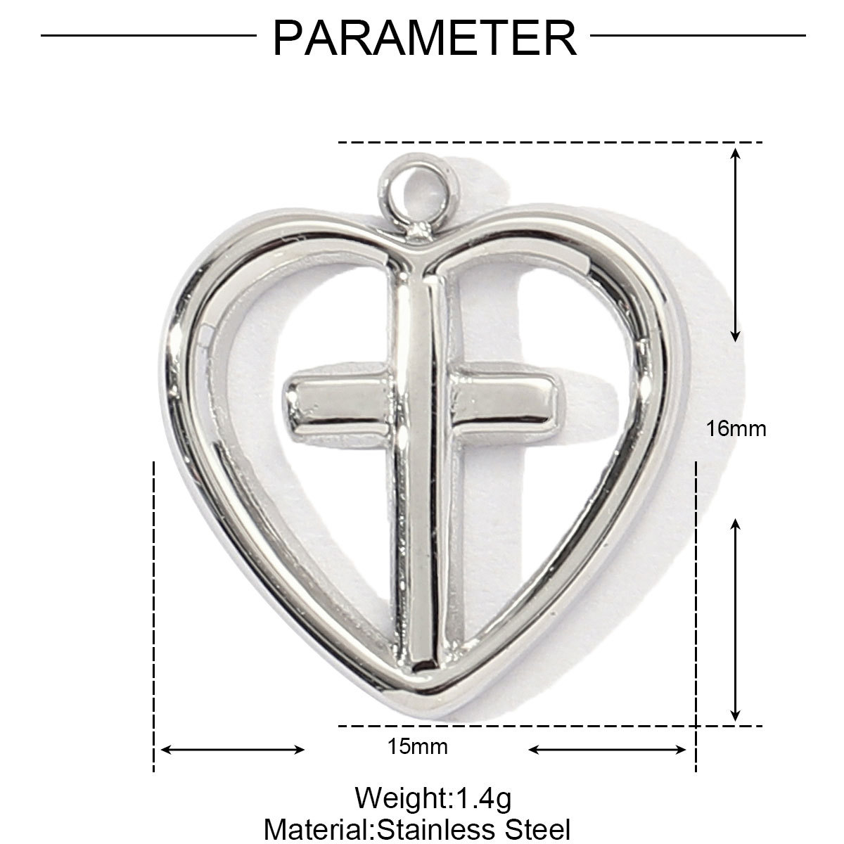 6g Weight Pendant Jewelry Making Type 15*17mm, 18 * 20mm, 18 * 24mm Jewelry Making Size Rhinestones Inlay Material DIY Ornament Accessories Classification 3 PCS/Package Quantity 304 Stainless Steel Material Cross, Angel, Heart Shape, Flower, Shell Pattern All Seasons Season Polished Finish Inlay Design IG Style, Modern Style Style 3 PCS/Package 15*17mm 18 * 20mm 18 * 24mm 304 Stainless Steel Rhinestones Cross Angel Heart Shape Polished Pendant DIY Ornament Accessories 5