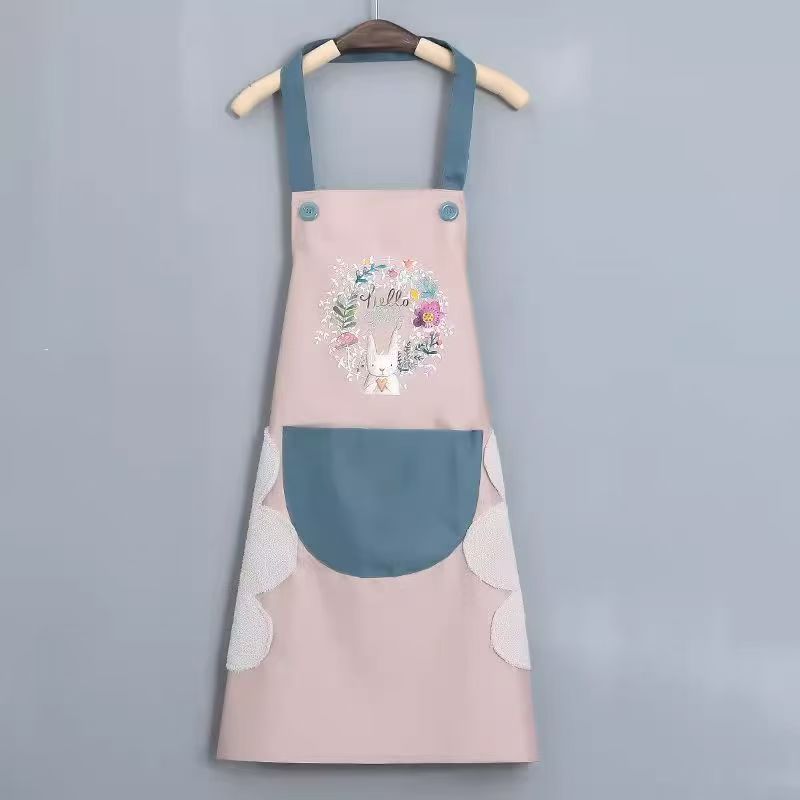 핑크 토끼 [손 닦기 + 단추 가능]