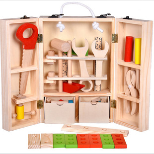 Детская деревянная реалистичная игрушка, набор инструментов, универсальный конструктор подходит для мужчин и женщин