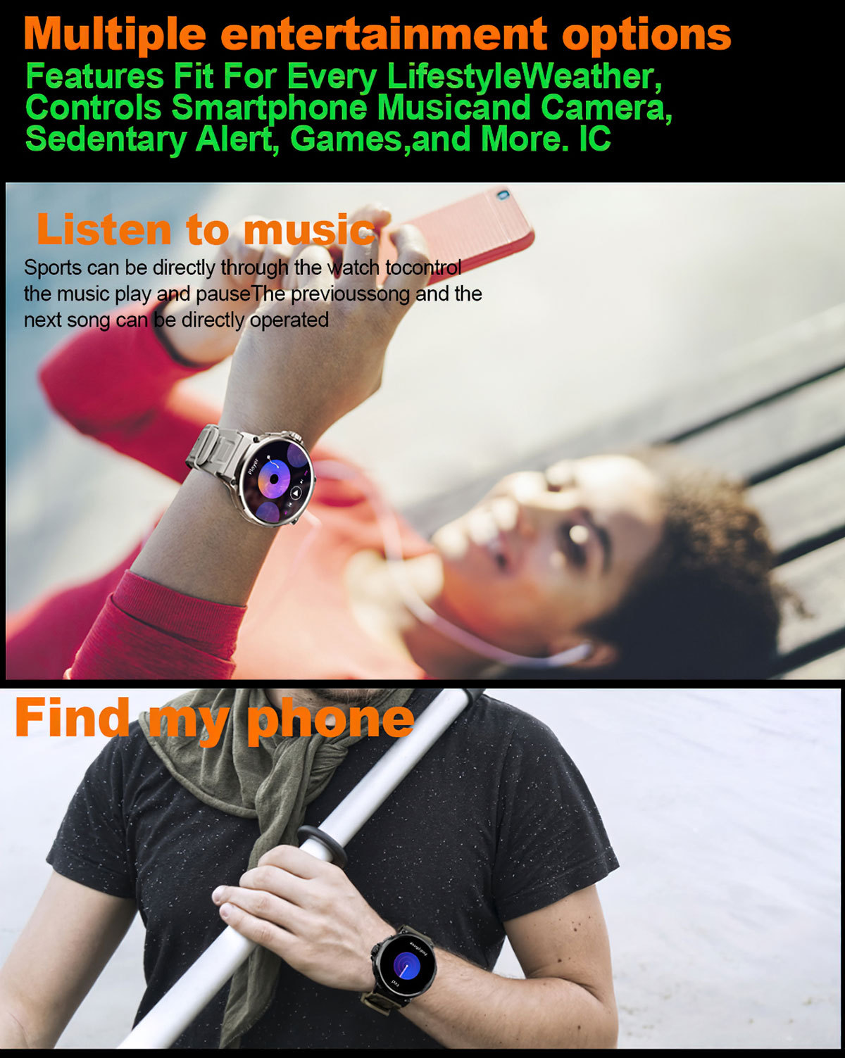 New V69 Bluetooth call smartwatch with 360*360 large screen, heart rate, blood oxygen and multi-activity smartwatch undefined