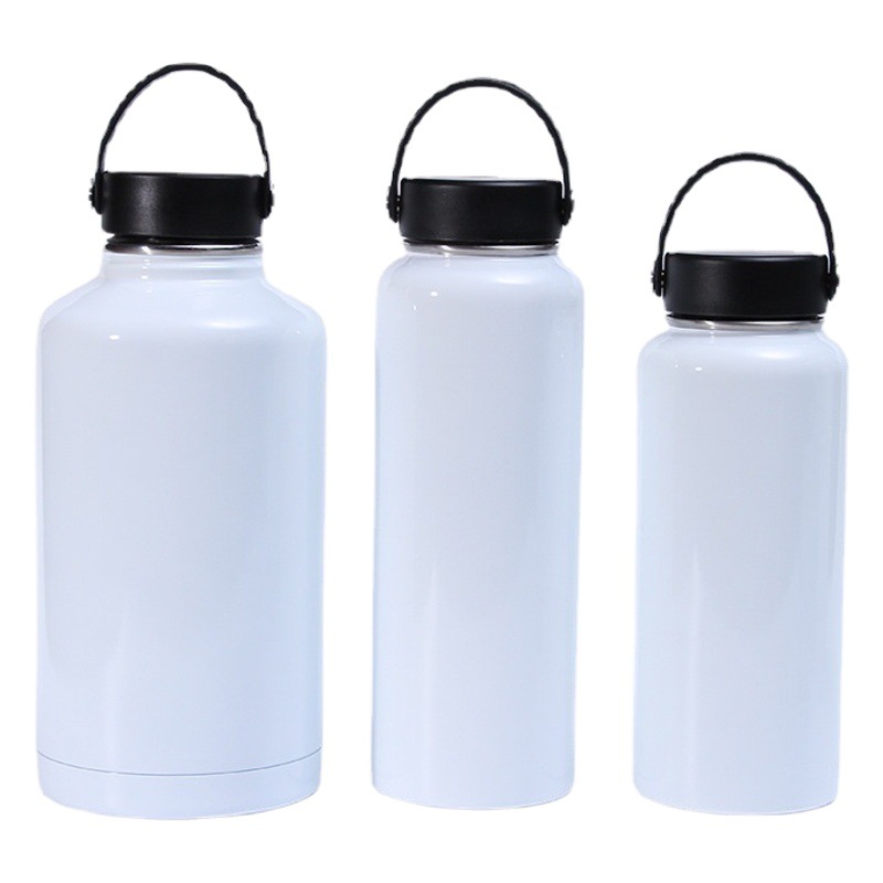 304 stainless steel double-layer thermos cup large capacity outdoor sports kettle sublimation mountaineering vacuum space pot