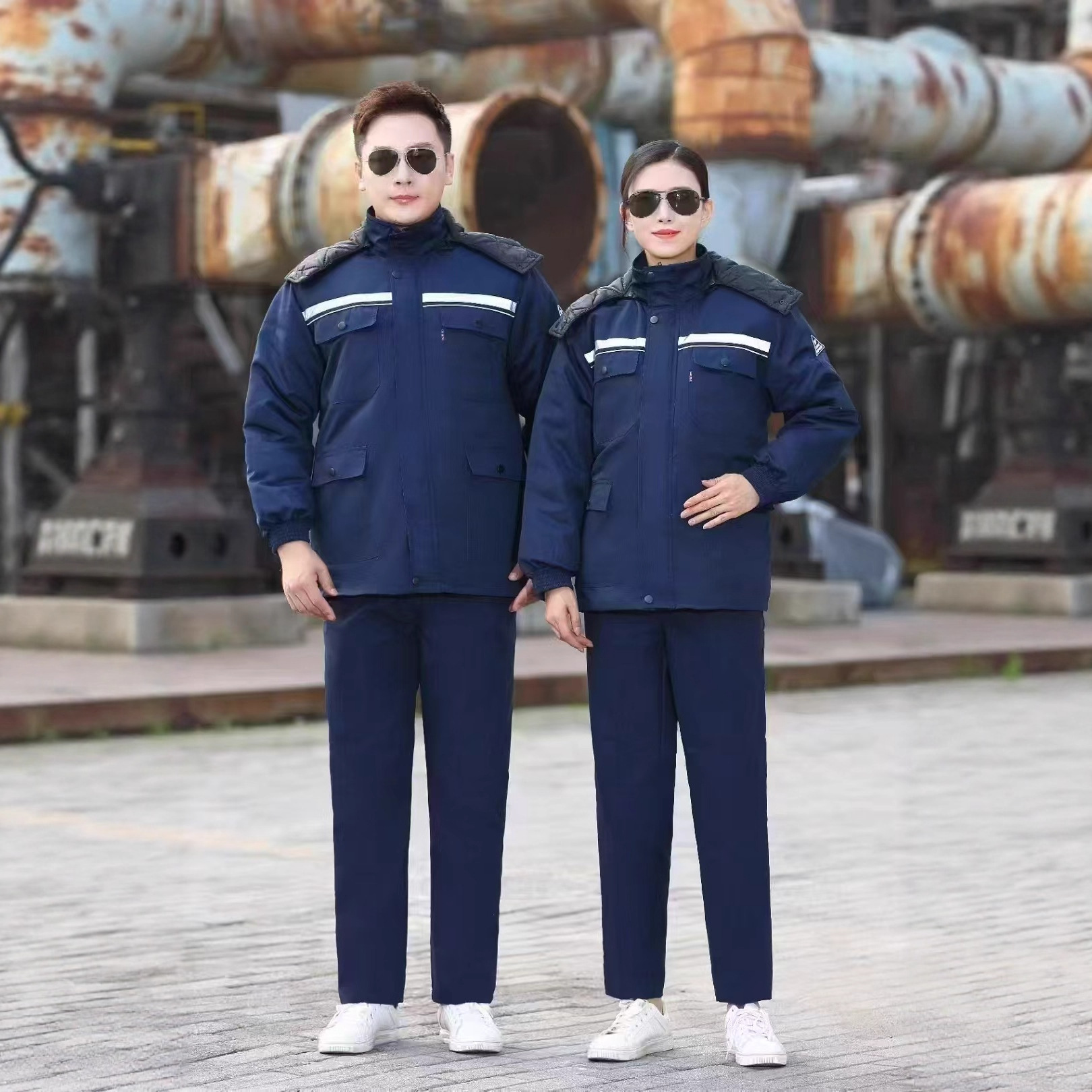 Winter Anti-Static Cotton Work Clothes, Anti-Static Protective Clothing, Manufacturer Wholesale, Customizable with Embroidery, Wear-Resistant Jacket