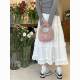 White Cake Skirt Skirt Spring and Summer Small High Waist Slimming Lace Puff Midi Skirt A- Line Skirt Umbrella Skirt