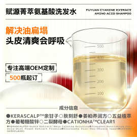 二裂酵母氨基酸洗发水无硅油养护头皮清爽蓬松温和清洁高营养柔顺