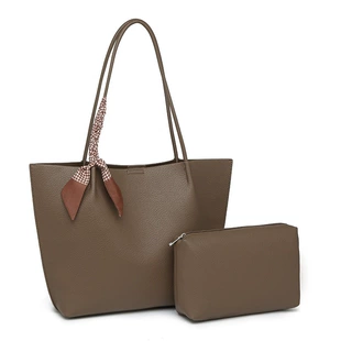 Женский тоут большой вместимости с сумкой-вкладышем на плечо
