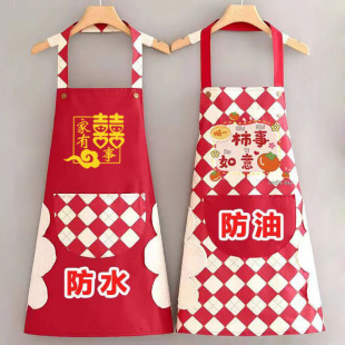 Новый год домашняя кухня, чтобы приготовить плащ новый фартук водонепроницаемый маслостойкий кейтеринг