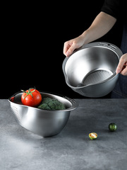 Rice cleaning artifact kitchen household sink drain basket rice washing sieve rice washing basin pores do not leak rice washing vegetables and fruits and vegetables basin