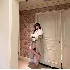 2025秋冬新款双面羊绒大衣女长款可拆狐狸毛气质大领子羊毛呢外套