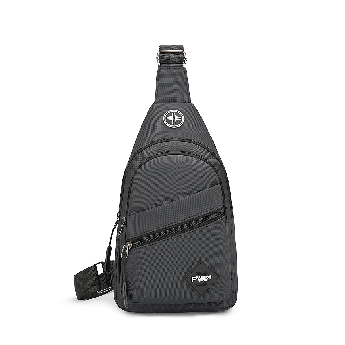 Bolso de pecho para hombre de comercio exterior Bolso de pecho para deportes al aire libre Bolso de moda para pareja casual para hombre Bolso bandolera de gran capacidad