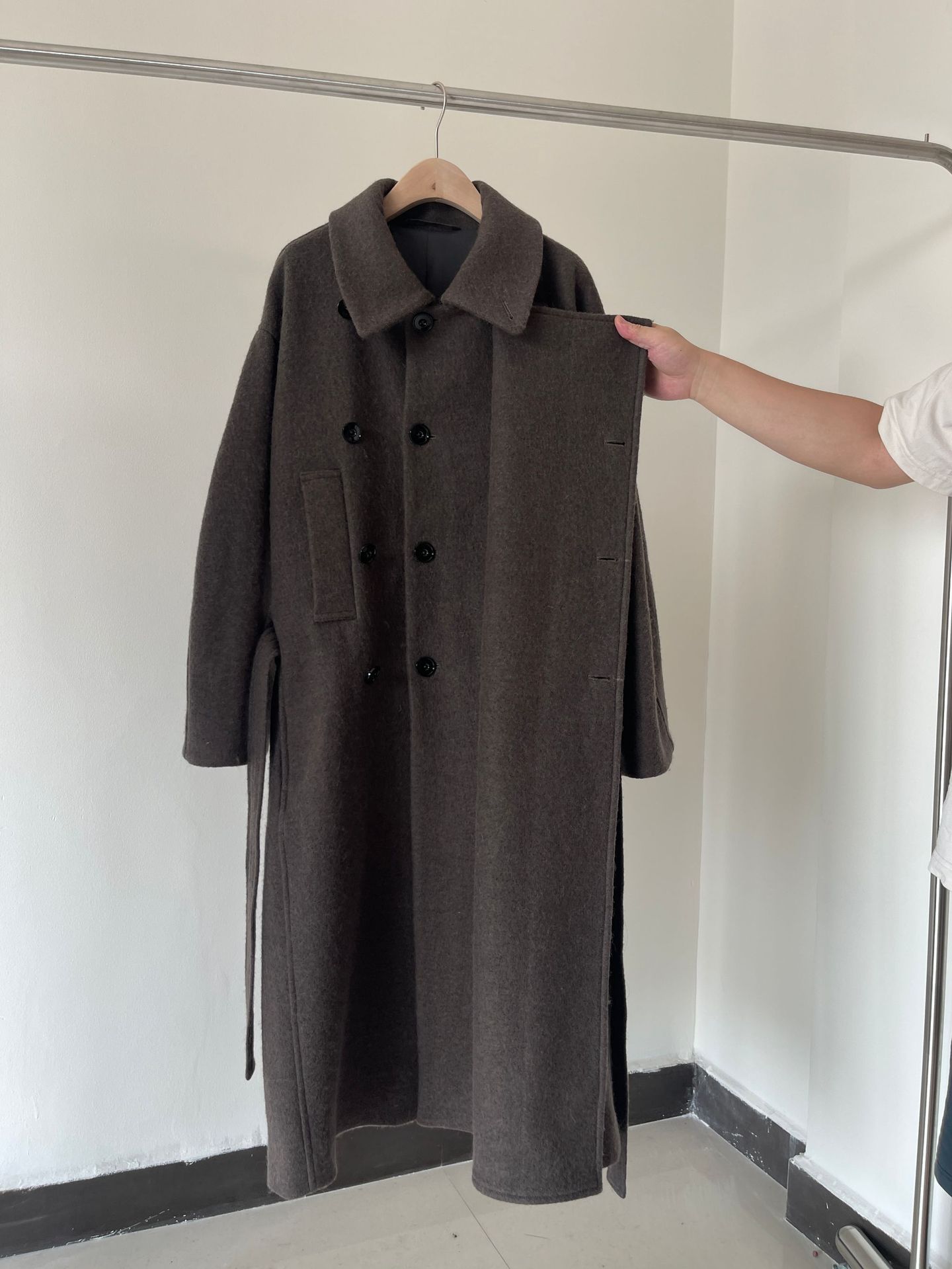 회색빛 그린 롱 (고중량 맞춤 제작)