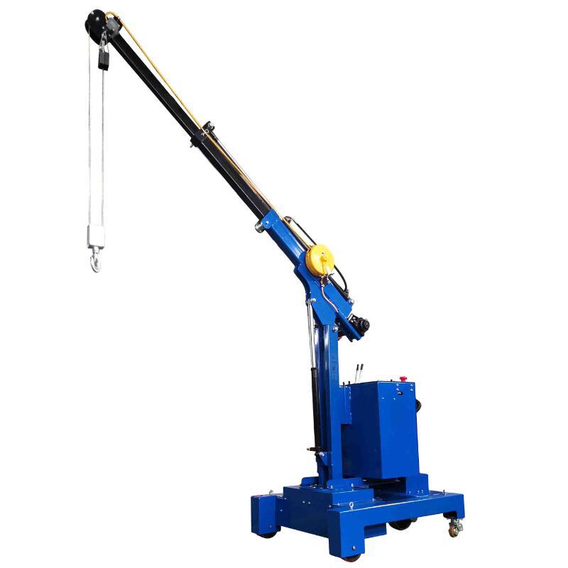 【批发销售】优客力全电动智能旋转伸缩式平衡重小吊机|模具吊车