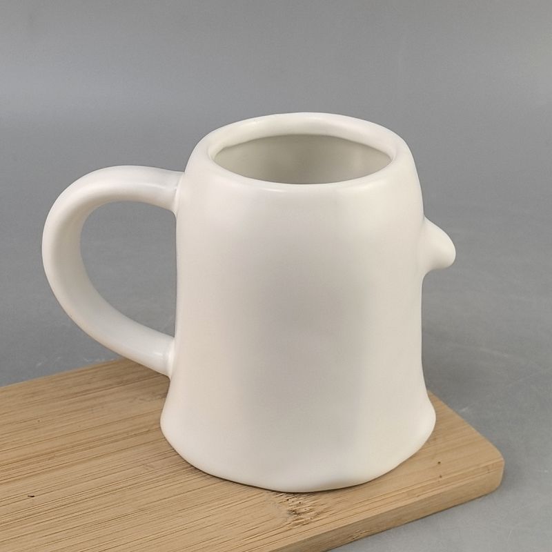 Tazas de Halloween, elfos de la cola del demonio, lazos creativos, tazas fantasmas, tazas de dulces fantasmas pintadas de cerámica