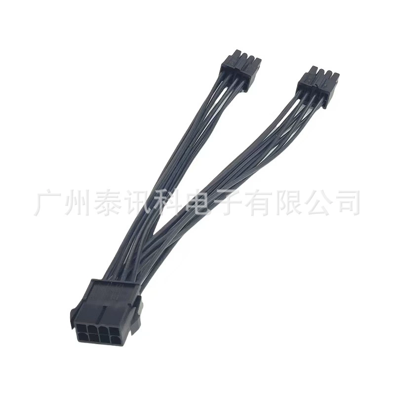 Чистая медная материнская плата CPU8pin питание от одной минуты два 8p к двойному 8(4 4)p двойной CPU8 контактный серверный кабель