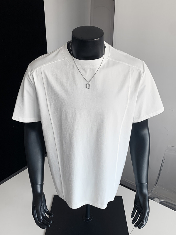 夏のトレンドブランド 速乾アイスフィール半袖Tシャツ メンズ アメリカンデコンストラクト ヘビーショルダー ハードボックス フィットネス 5分袖|undefined