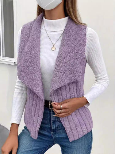 Eurasian Autumn/Winter New Style Fashion Casual Simple Sleeveless Universal Vest Backless Jacket