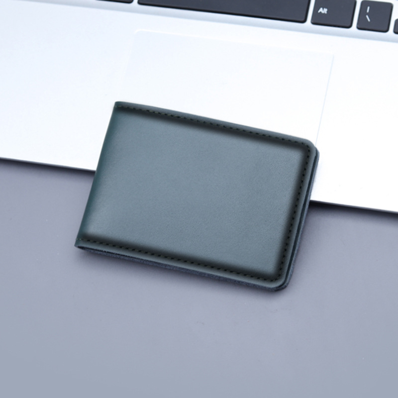 Carte de conducir de cuero, bolsa de tarjetas, bolsa de almacenamiento de tarjetas para hombres, bolsa de protección de la licencia de conducir de cuero para mujeres.