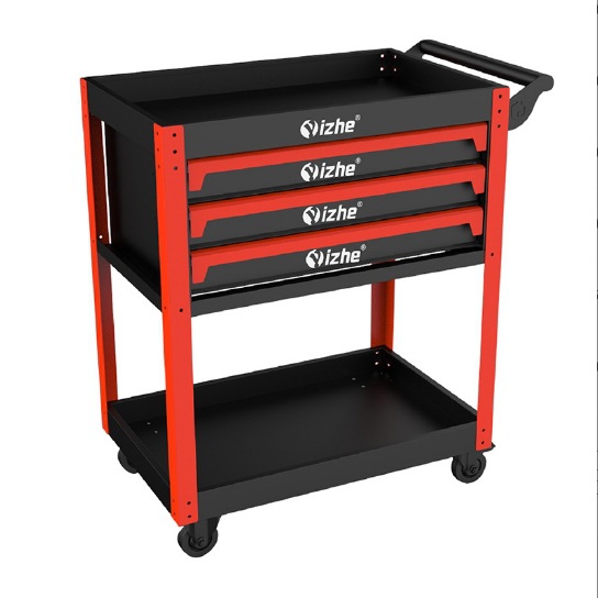 Vehículo de herramientas del fabricante de origen, gabinete móvil de servicio pesado, cajón grueso portátil, carro de herramientas con poleas