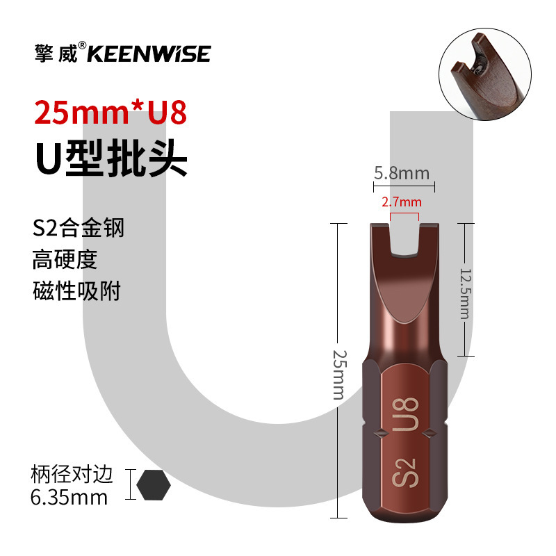 十字短批头套装超短内六角披头一字梅花带孔三角五星U型四方25mm|undefined