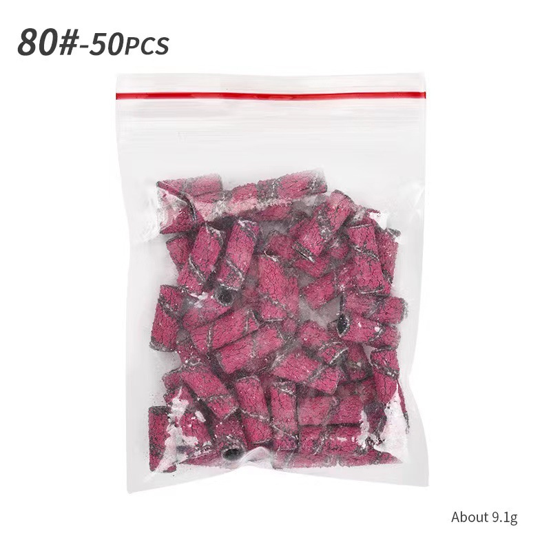 Anillo de arena de manicura pequeño rodamiento mini con anillo de arena de 3 mm anillo de arena de cabeza de pulido 50pcs / pack