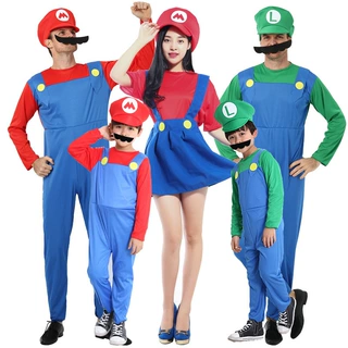 万圣节超级玛丽服装动漫cosplay服装马里奥套装主题舞会表演服装