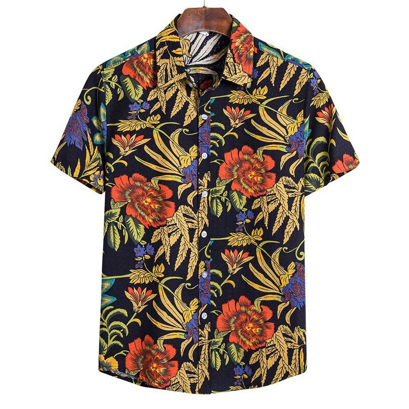 3D Digital Printing Trendy Loose-Fitting Men's Short-Sleeved Shirt Top 2024 Cross-Border Foreign Trade New Style Creative Elements 3D Digital Printing Trendy Loose-Fitting Men's Short-Sleeved Shirt Top 2024 Cross-Border Foreign Trade New Style Creative Elements